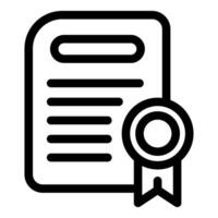 Official document with seal certifying authenticity vector