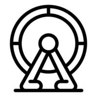 Hamster wheel standing on stand for running and playing vector