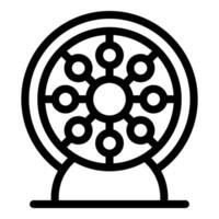 Perpetual motion machine generating free energy icon vector