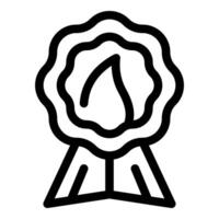 Award ribbon showing quality guarantee and first prize vector