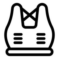 Posture corrector icon representing correcting posture and support vector