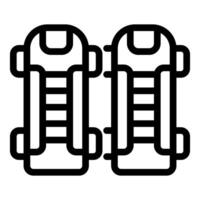 Icon of protective gear worn by a football player during a game vector
