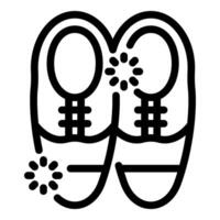 Pair of orthopedic shoes correcting posture and foot alignment vector