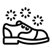 Classic shoe shining with sparkles for impeccable look vector