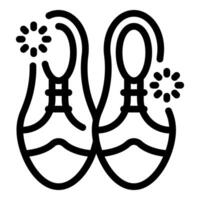 Clean leather shoes with sparkles representing shoe shining service vector