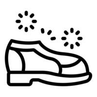 Shoe disinfection icon shoe shining service logo vector