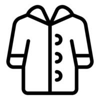 Warm winter coat protecting from cold weather vector
