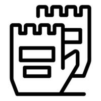 Firewall protecting data from cyber attack icon vector