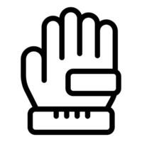 Construction worker wearing protective work glove with ruler mark vector