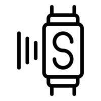 Smartwatch receiving signal icon for mobile interface design vector