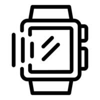 Smart watch receiving data wireless connection icon vector