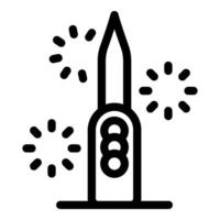 Firecracker exploding with sparks flying for holiday celebration vector