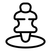 Location pin marking place on a map for navigation vector