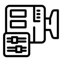 Server room icon showing data center storage vector