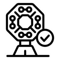 Approved modern processor chip for artificial intelligence computing vector