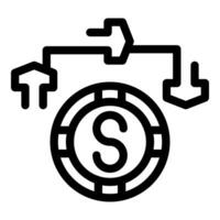 Money transaction connecting bank and user through internet vector