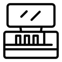 Professional medical equipment displaying data on screen vector