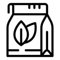 Paper pack with zip lock showing eco friendly product inside vector