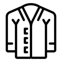 Line icon of a smart jacket for business dress code vector