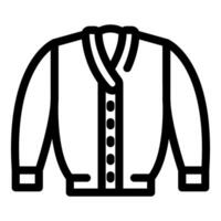 Cardigan with buttons featuring long sleeves and v neck design vector