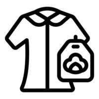 Clothing label showing washing instructions with delicate program for wool clothes vector