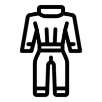 Protective clothing icon representing workwear for hazardous environments vector