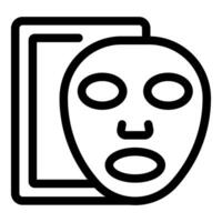 Smartphone is scanning a human face for identity verification vector