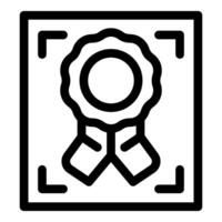 Award icon representing recognition of excellence and achievement vector