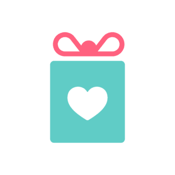 minimalistisk geometrisk blå gåva låda med röd rosett png