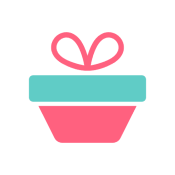 minimalistisk geometrisk blå gåva låda med röd rosett png