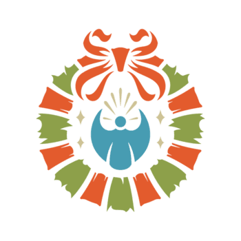 silhuett av traditionell jul krans med ängel och rosett png