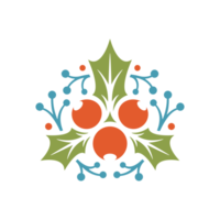 Mistletoe leaves with berries png