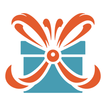 blå gåva låda med röd rosett png