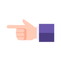 Business man in suit pointing forefinger left direction gesture index finger pointer png