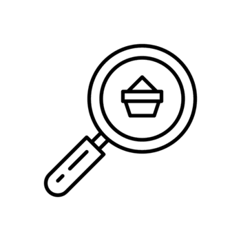 compras Entrega análise linha ícone. conectados varejo e comercial vendas. png