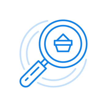 compras Entrega análise linha ícone. conectados varejo e comercial vendas. png