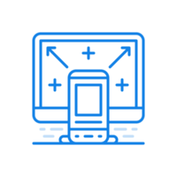 File transfer from electronic devices line icon. Online technology for loading user information smart gadgets. png