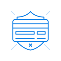 Credit card protection line icon. Secure payments and transactions with epurchases. png