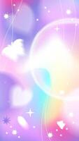 Abstract surreal stories background with butterflies and stars, great for a dreamy design style vector