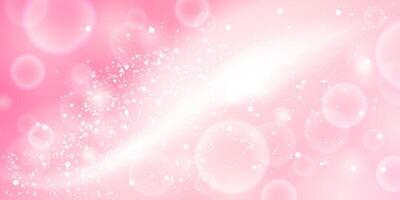 Subtle Y2K pink background with bokeh effect. Abstract pink background with glow, sparkles, and soft light effects. Ideal for festive designs, holiday themes, or romantic occasions. vector