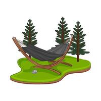 Illustration of hammock vector