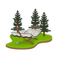Illustration of hammock vector