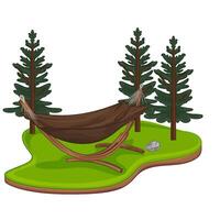 Illustration of hammock vector