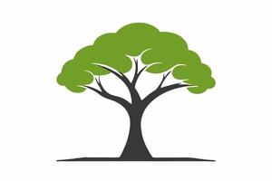 A vibrant illustration of a lush green tree with intricate branches and leaves, perfect for nature-themed designs and Eco-friendly projects. vector