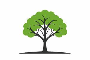 A vibrant illustration of a lush green tree with intricate branches and leaves, perfect for nature-themed designs and Eco-friendly projects. vector