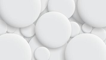 Abstract background with 3d fields. White bubble. vector