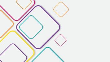 Abstract background with 3d colorful cubes and squares on white background vector