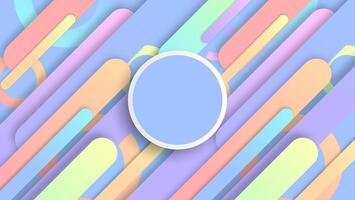 Abstract colorful geometric dynamic shapes background for text. Flat design. vector