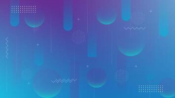Wide geometric background. Simple shapes with trendy gradients composition. vector