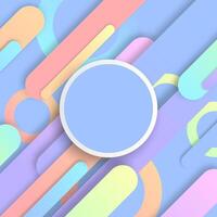 Abstract colorful geometric dynamic shapes background for text. Flat design. vector